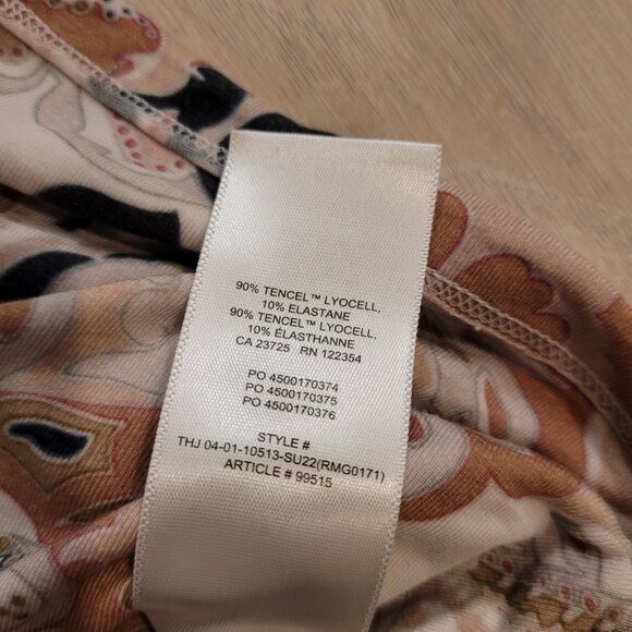 WILFRED | Aritzia Vacay Cropped Tank Top Paisley | Sz. M - Picture 9 of 10